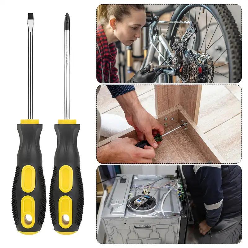 Extended Screwdriver Phillips Screwdriver One Line Change Taper Screwdriver Strong Magnetic Household Maintenance Set Toys Are Easy to Install