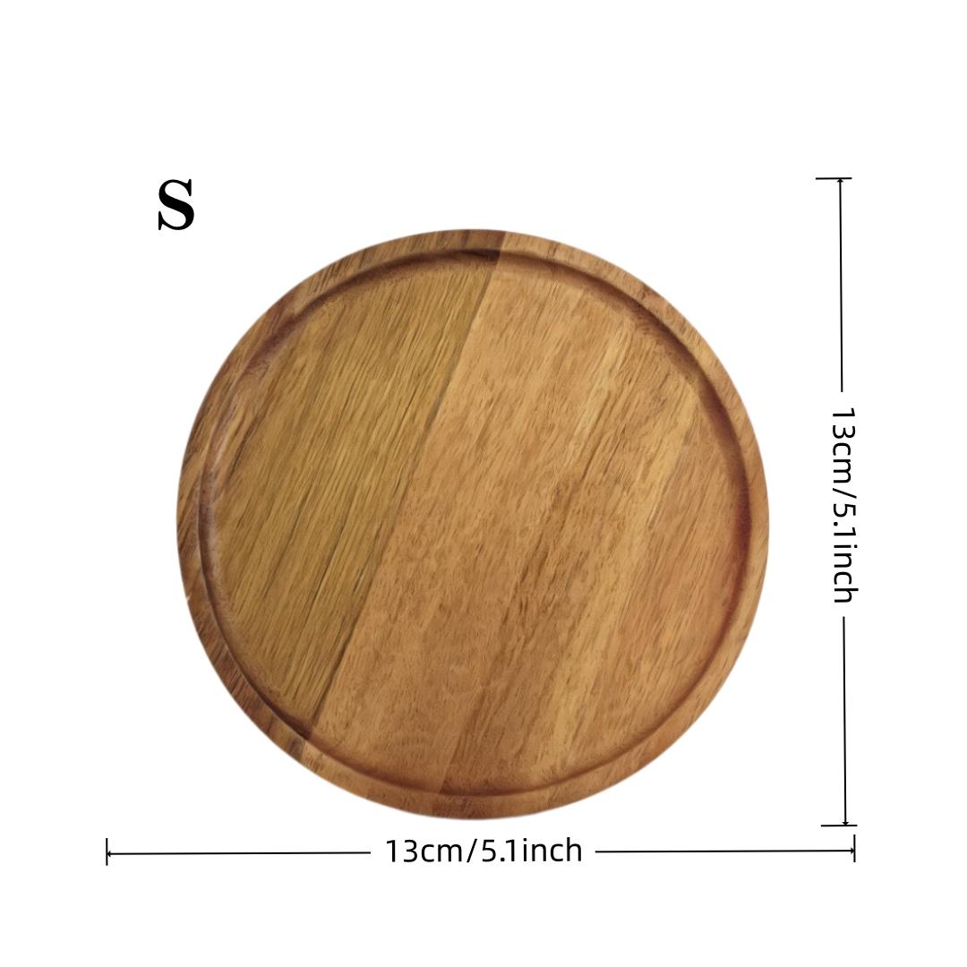 Creative Wooden Round Lazy Susan, 360° Rotating Tray for Kitchen, Bathroom, Dining Room, Easy to Clean, Ideal Mother's Day Gift