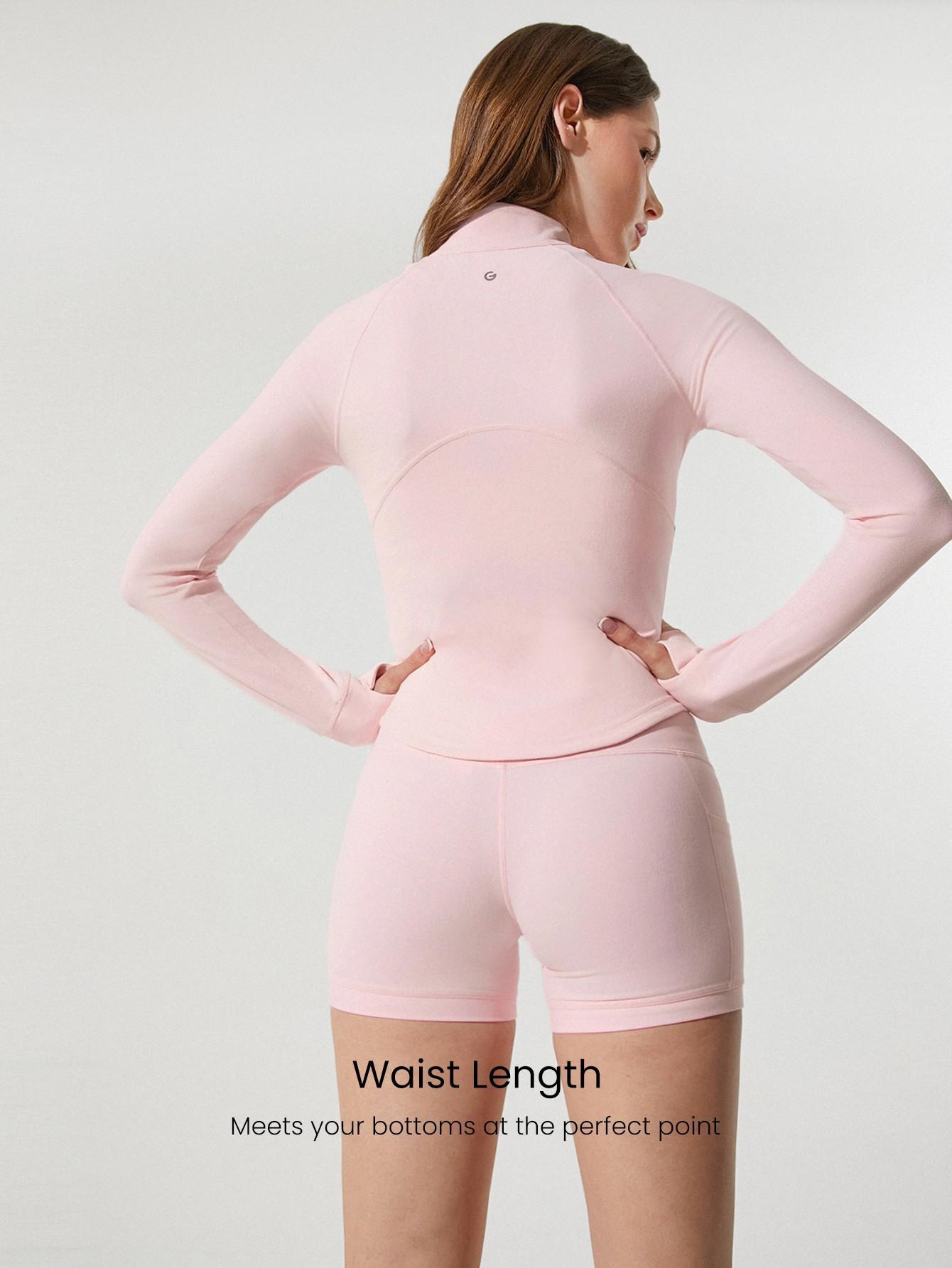 GLOWMODE Hourglass BBL Curved Hem Jacket & 4.3" Shorts & 24“ Crossover Leggings Set TikTokShopBlackFriday