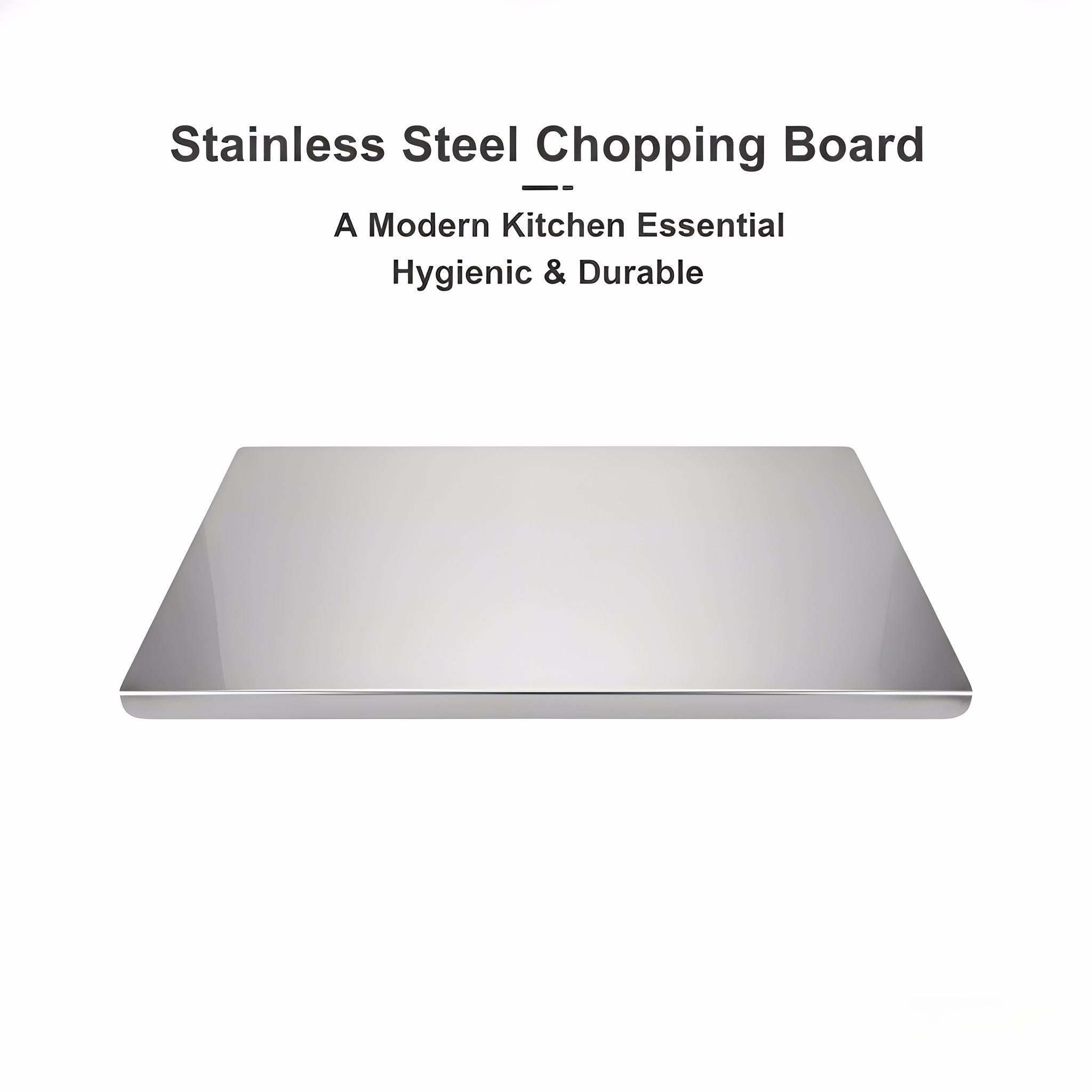 Stainless Steel Chopping Board, Non-slip Kitchen Chopping Board, Kitchen Cutting Board, Kitchen Accessories, Household Kitchen Gadgets