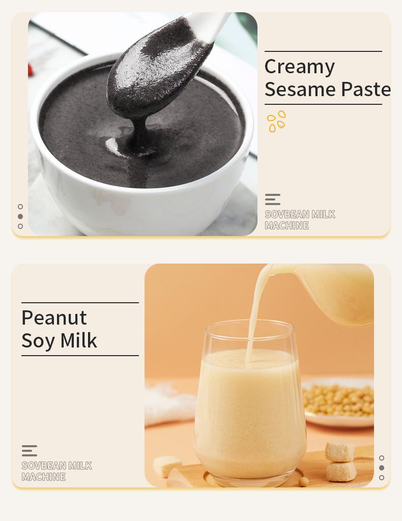 Multifunctional Soy Milk Maker with Timer Keep Warm Self Cleaning Juice Soy Milk Jam Making Functions 24 Hour Delay Start 7 Programs