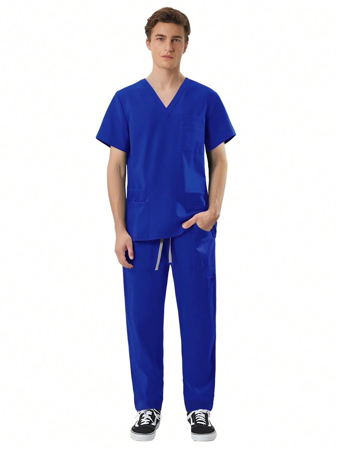 High Quality Professional Workwear Set, Men's SPA Therapist Uniform, Pet Grooming Salon Fashion Comfort Staff Outfit