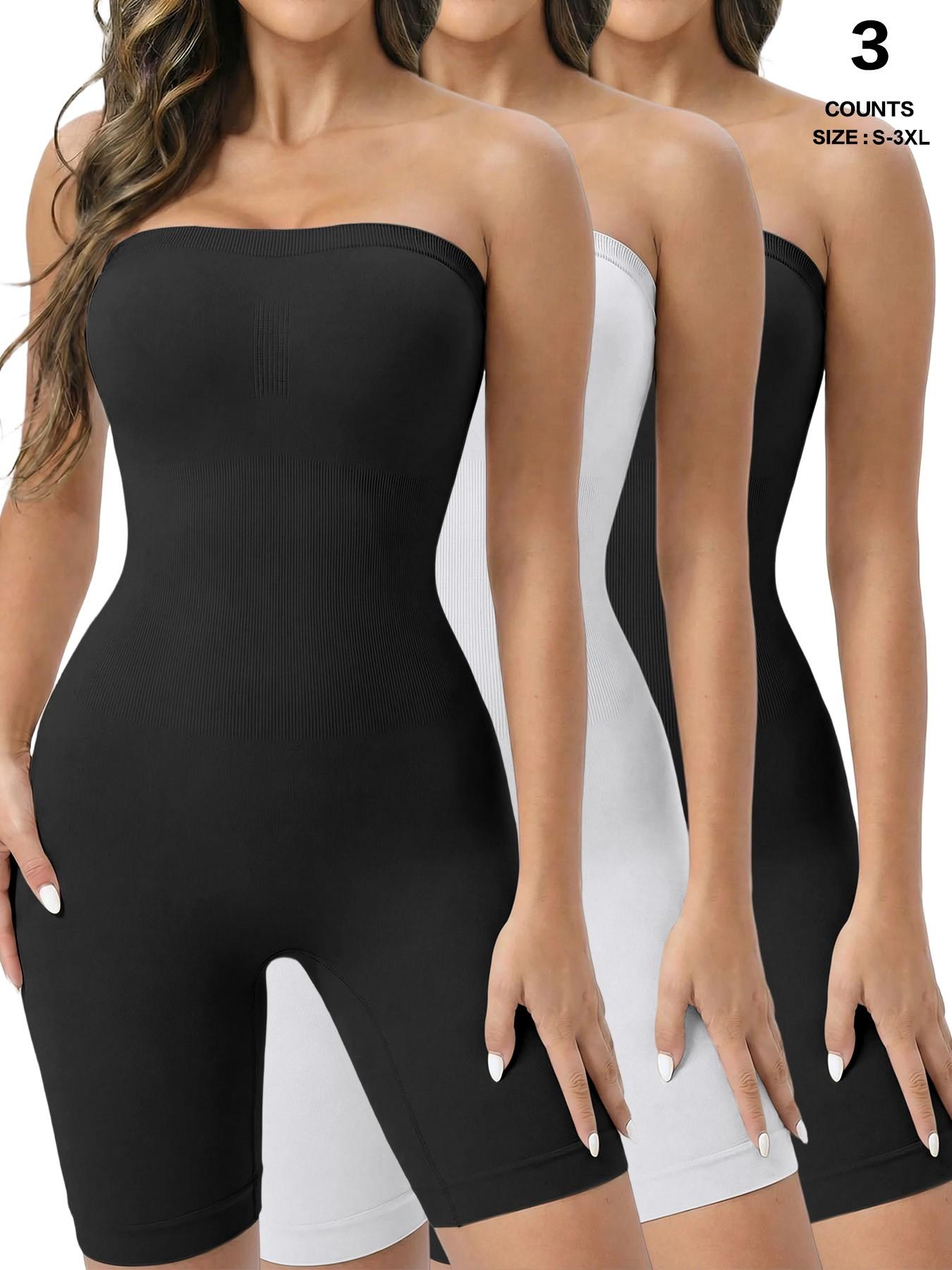 Strapless Shapewear Bodysuit Butt Lifter Body Shaper for Women Under Dress Tummy Control full Body Shapewear