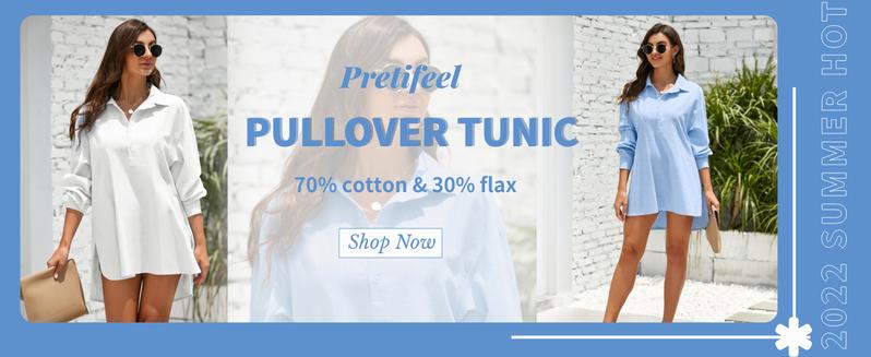 Tankaneo Womens Cotton Linen Tunic Shirts Button Down Long Sleeve Blouse Tops Beach Cover Up