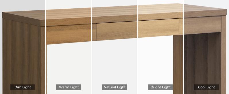 SICOTAS Computer Desk, 47-Inch Home Office Executive Desk with Drawer, Farmhouse Writing Study Desk with Storage, Boho Makeup Vanity Table for Bedroom Dormitory