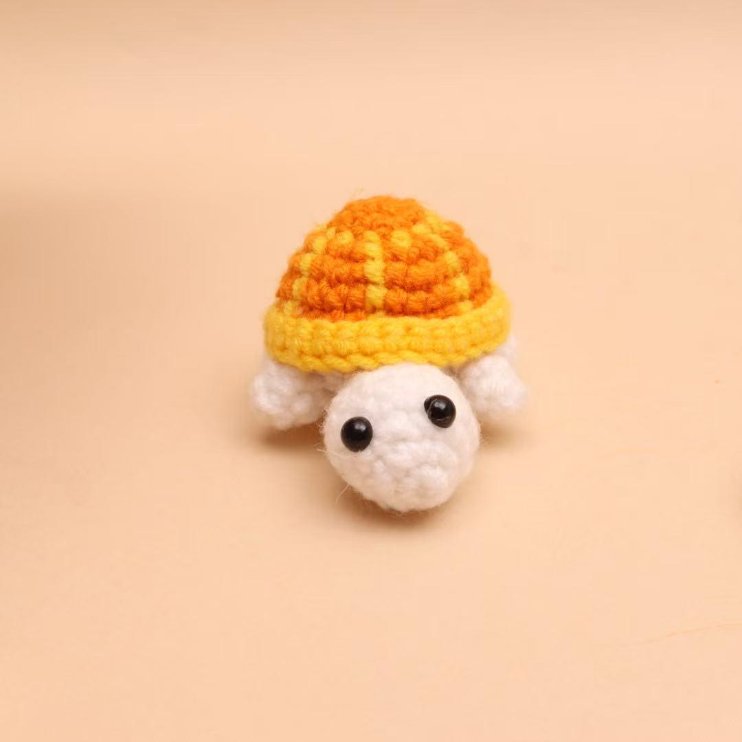 Cute Knitted Turtle Doll Desktop Ornament, Creative Mini Cartoon Turtle Figurine, Adorable Hanging Decoration, Desk Decor