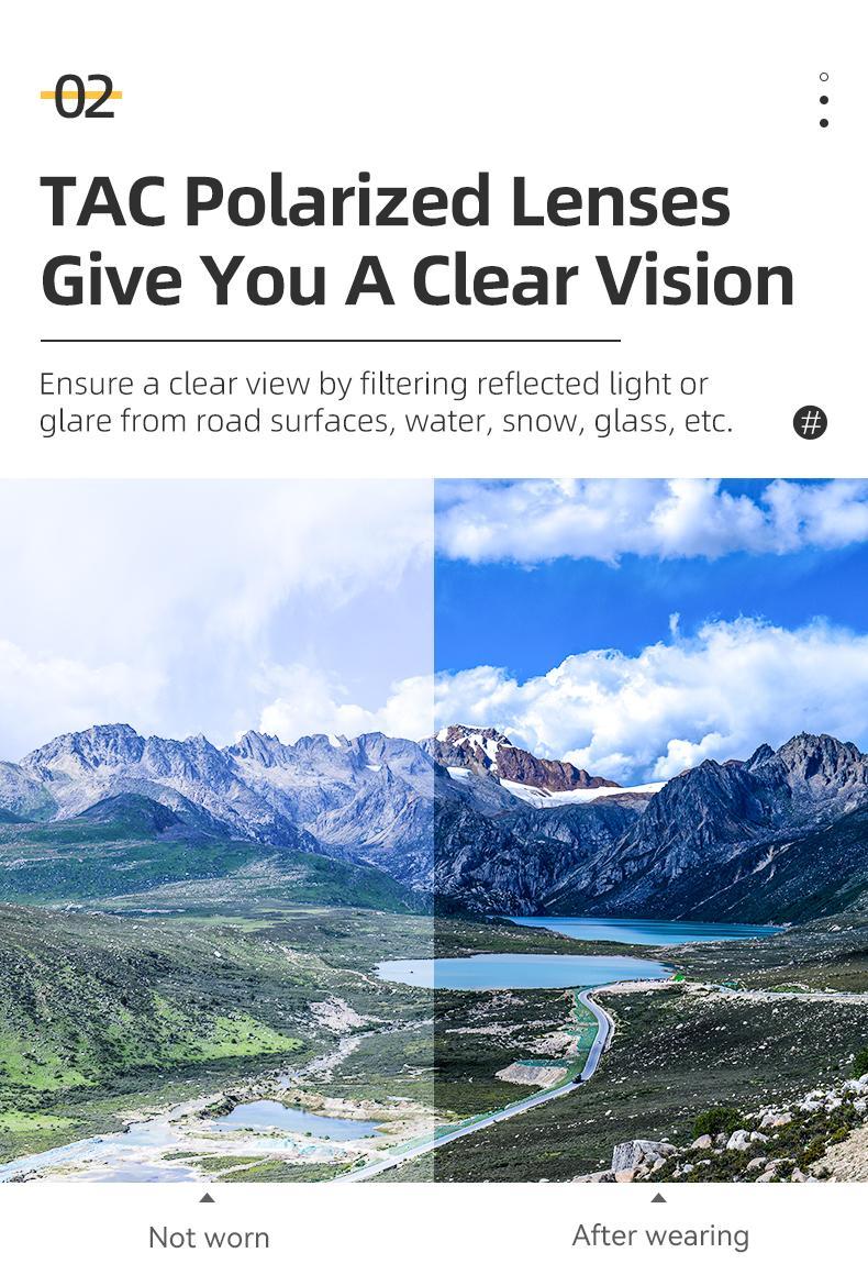 ROCKBROS Cycling Sunglasses Polarized Fishing Glasses Outdoor Sports Eyewear Bicycle Accessories