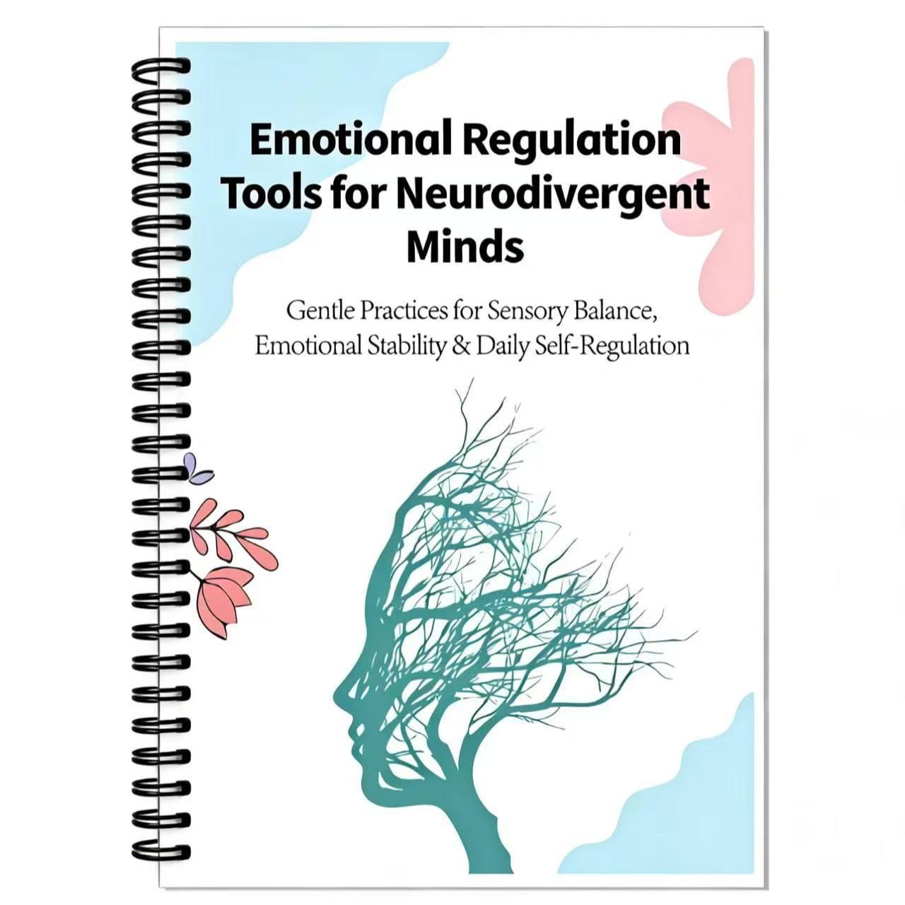 Emotional Regulation Tool Book for Neurodivergent Minds, Minimalist Healing Design, Sensory Friendly, Emotion Management Guide