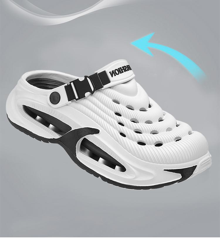 3 Color Functional Hole Slippers, Thick Sole Breathable One-Step, Fashion Woven Strap, Unisex Outdoor Casual Cool Sandals