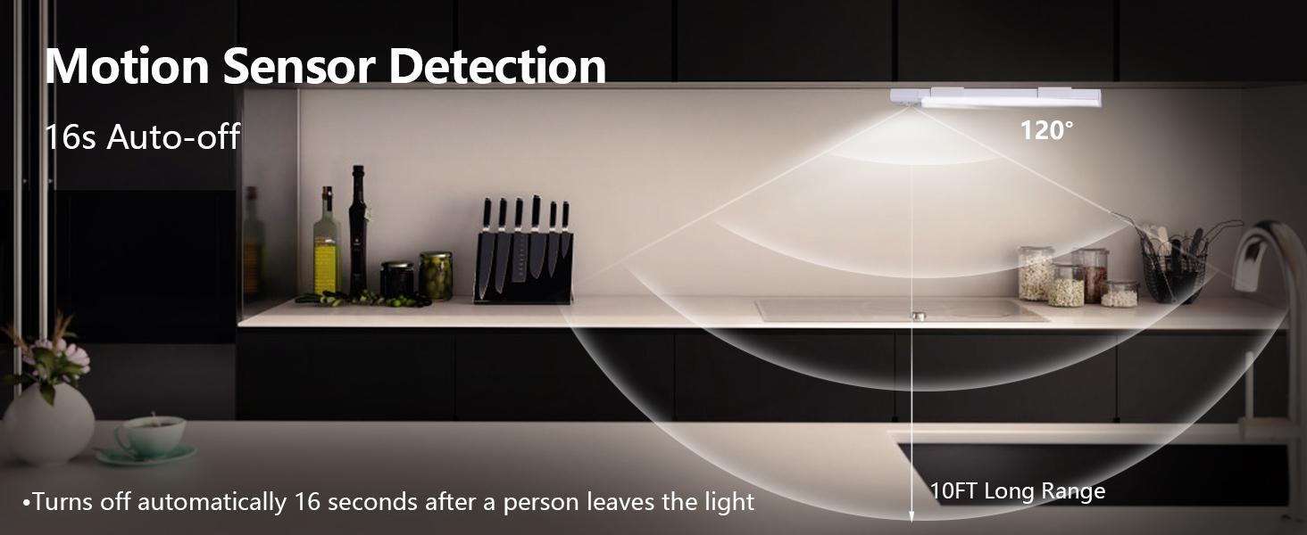 【TikTok Top Seller】LED Motion Sensor Cabinet Light for Fall, Under Cabinet Closet Light, Waterproof LED Strip Light for Kitchen, Bathroom, Closet, Hallway, Stairway & Garage, Wall Mounted LED Lights for Home, LED Lights Bedroom, Summer Essentials