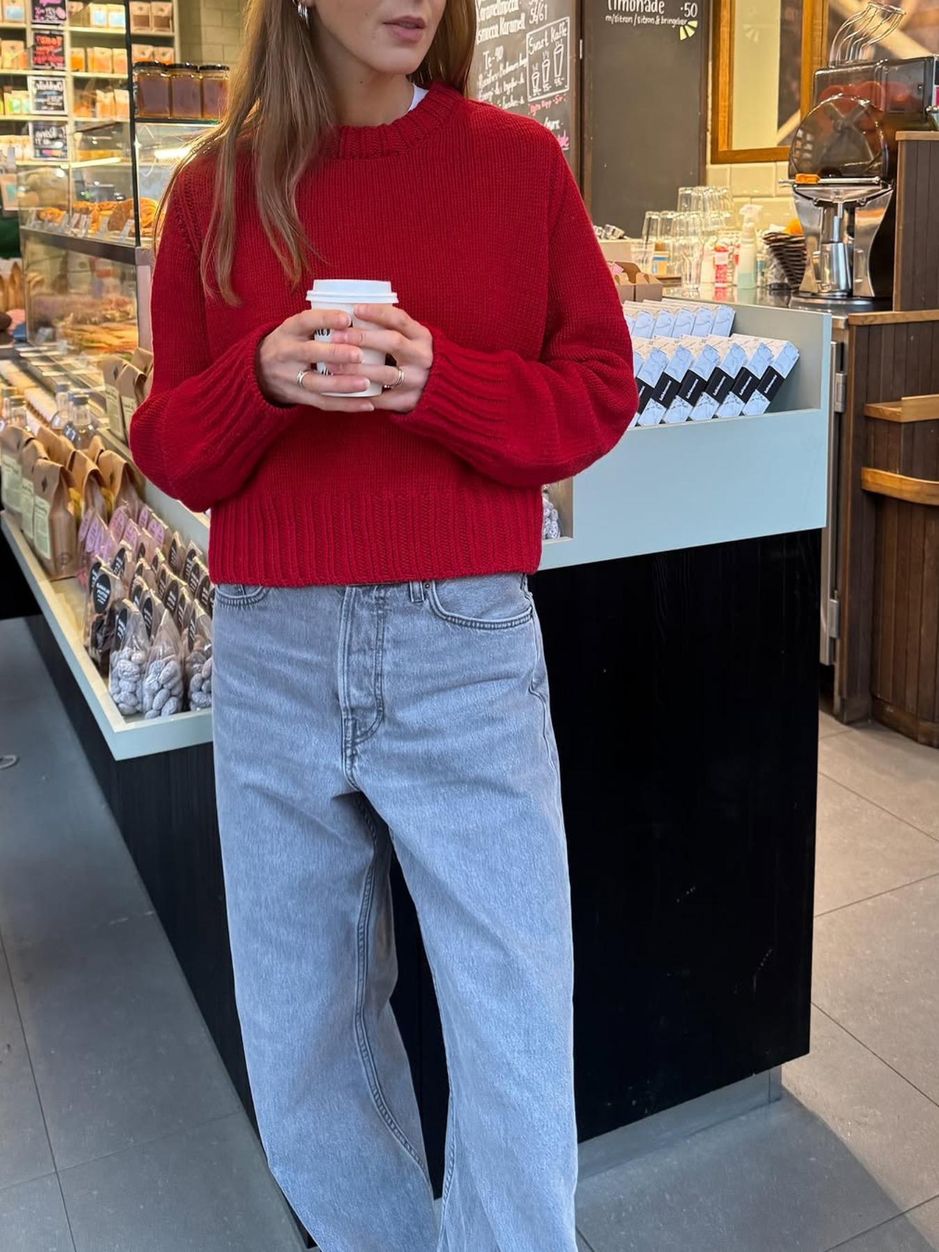 Pure Color Casual Round Neck Sweater Knitwear, Daily Commute Style, Thin Fabric,  Fall & Winter Wear, Women's Fashion