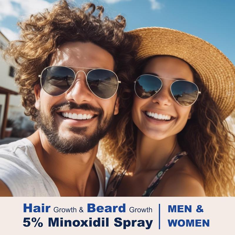 1 /2/3Bottles｜Osimoon 5% Minoxidil with Biotin Hair & Beard Growth Spray｜Extra Strength Hair Loss Treatment·Improve Thinning & Fragile Hair｜For Men & Women·Scalp - Safe·Hair Growth Essential