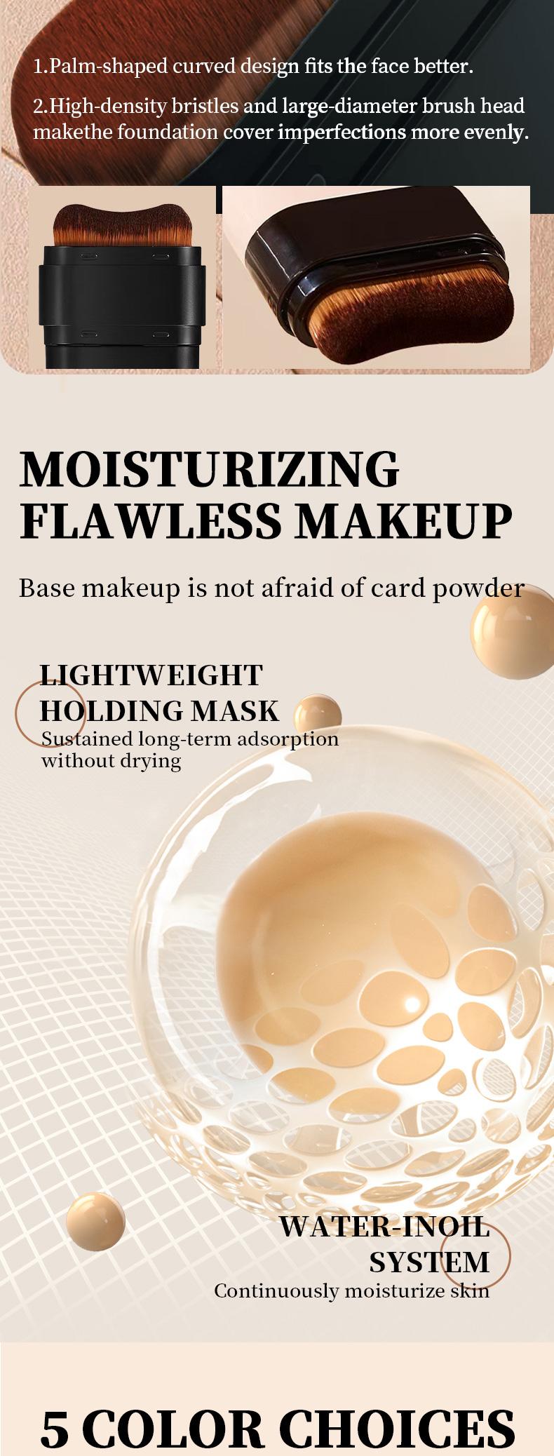 5-color Dual - Ended Eraser Foundation Stick -Multi - Use Concealer & Highlighter for Acne Marks , Nose