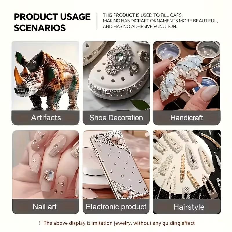 Jewelry Making Glue, Strong Adhesive for Nail Art, Transparent After Curing, Suitable for Metal, Plastic, Ceramic, Rubber, Jewelry