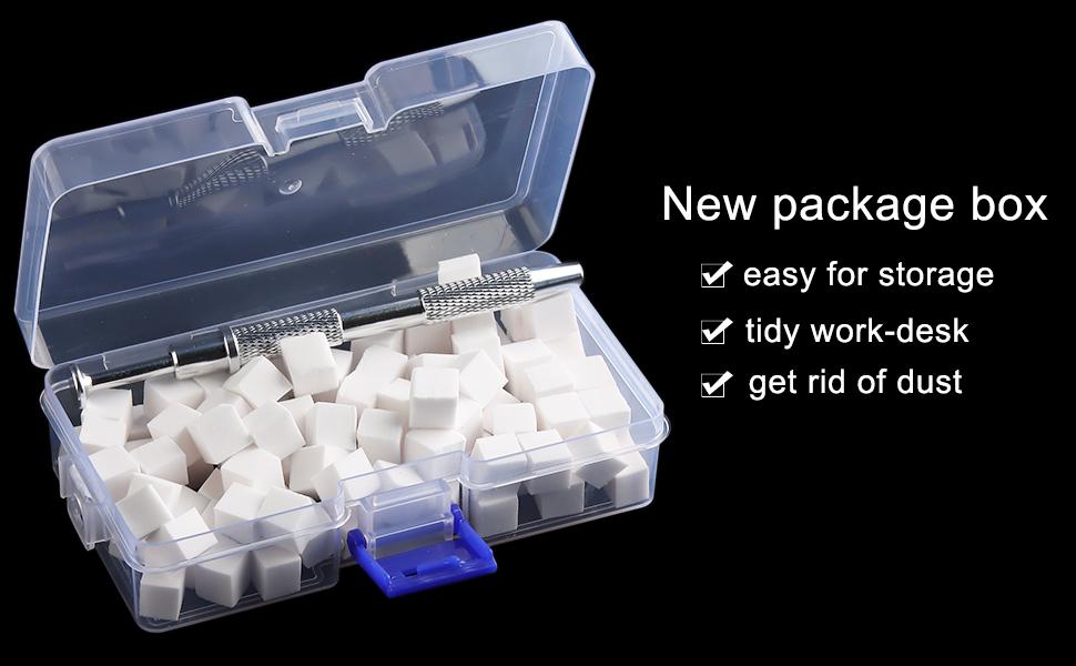 Fcozpjk 100Pcs Soft Nail Sponges for Ombre Nail Art Sponges With Grabbing Pen Aura Nails Ombre Nail Brush Manicure Nail Art Tools