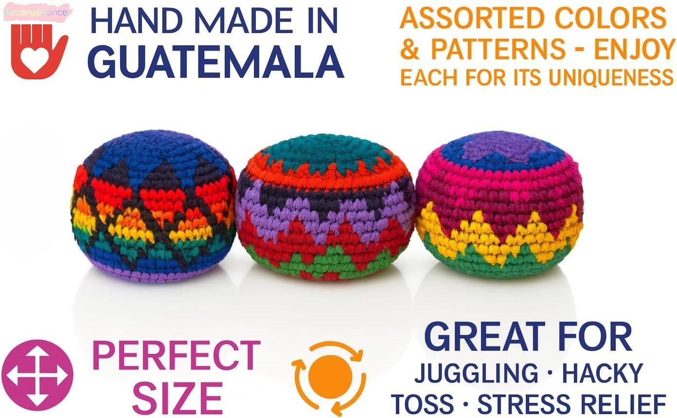 3PCS Handmade Crochet Hacky Sack Set, Boho Aesthetic Footbag Juggling Balls For Outdoor Play, Retro Summer Games For Kids Adults, Coordination Training Equipment For Backyard Party, Trendy Kick Sack Gift For Teens Girls Boys 3PCS Handmade Crochet Hacky Sack Set, Boho Aesthetic Footbag Juggling Balls For Outdoor Play, Retro Summer Games For Kids Adults, Coordination Training Equipment For Backyard Party, Trendy Kick Sack Gift For Teens Girls Boys