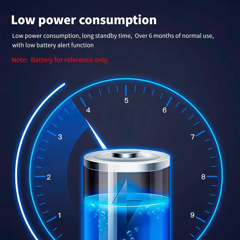 Smart Temperature Humidity Sensor with APP Control, Compatible with Alexa Google Assistant, Bluetooth-compatible/WiFi Enabled, Abs Material, Wireless, Home