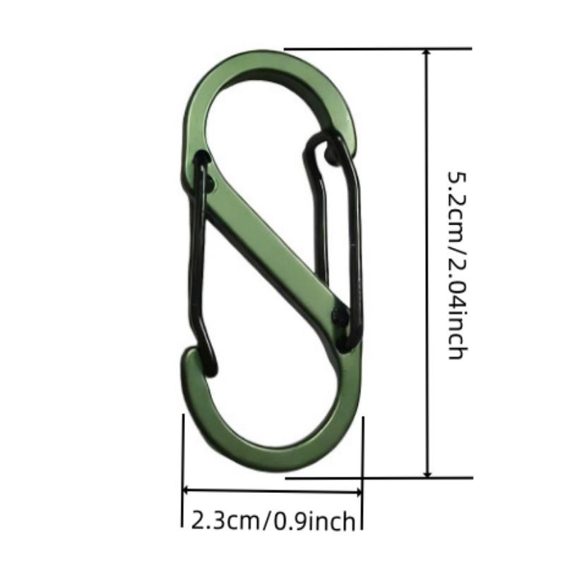 3pcs Mixed Hiking Buckles Outdoor Multi-Functional Accessories Travel Backpack External Hook Connection Clips Keychains