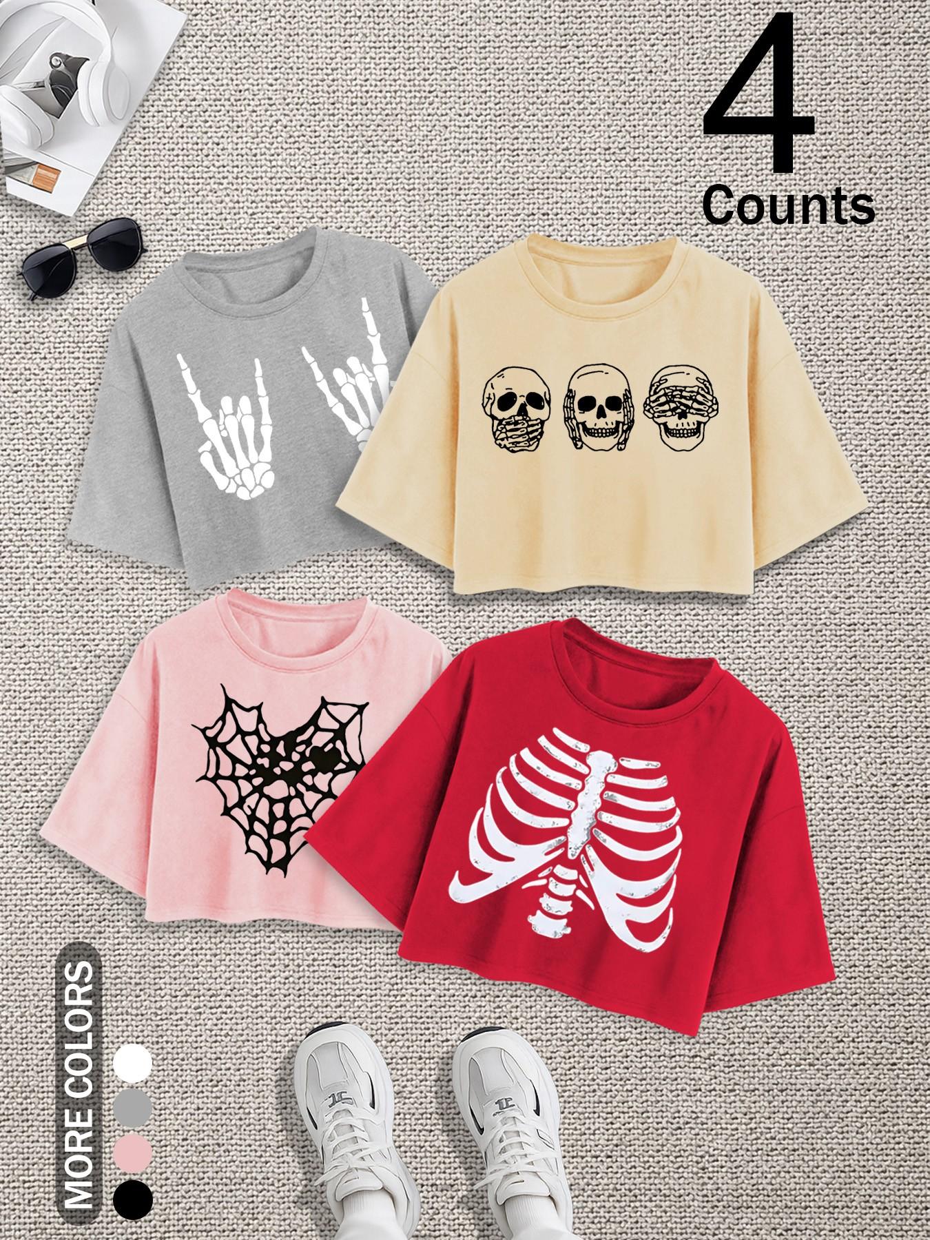 Women's Casual Loose Fit Short Sleeve Basic Minimalist Top Set, Soft Comfortable Fabric, Perfect for Outdoor Shopping & Summer Wear