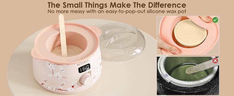 KOTAMU Waxing Kit for Women & Men, Wax Warmer for Hair Removal, Digital Wax Kit with Silicone Pot,Ideal for Face Eyebrow Arm Legs Armpit &Sensitive Skin KOTAMU Waxing Kit for Women & Men, Wax Warmer for Hair Removal, Digital Wax Kit with Silicone Pot,Ideal for Face Eyebrow Arm Legs Armpit &Sensitive Skin
