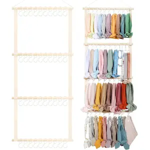 Headband Holder Head Bands Organizer for Girls, Baby Headbands Hair Accessories Organizer Storage Wall Hanging Decor for Nursery Toddler Girls Room…