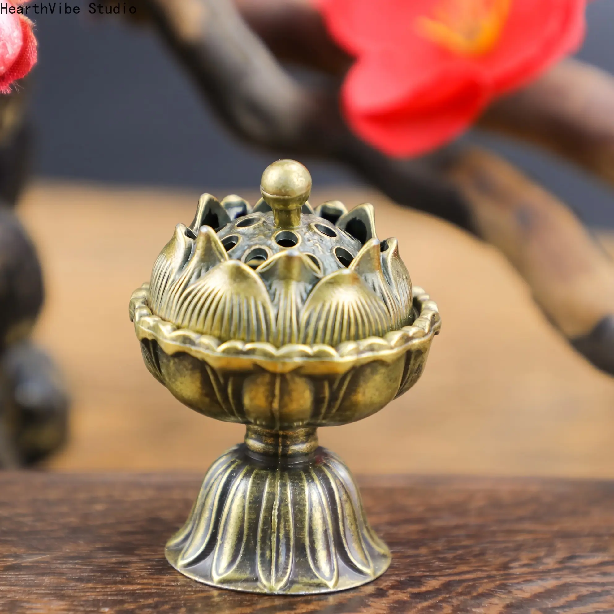 1pc Ancient Charm Incense Holder, Zinc Alloy,  for Stick, Tablet, and Tower Incense, Zen Decor,  Incense Holder, Home Decor, Lucky Feng Shui, Vintage Chinese Trend, Hot Cross-Border Seller