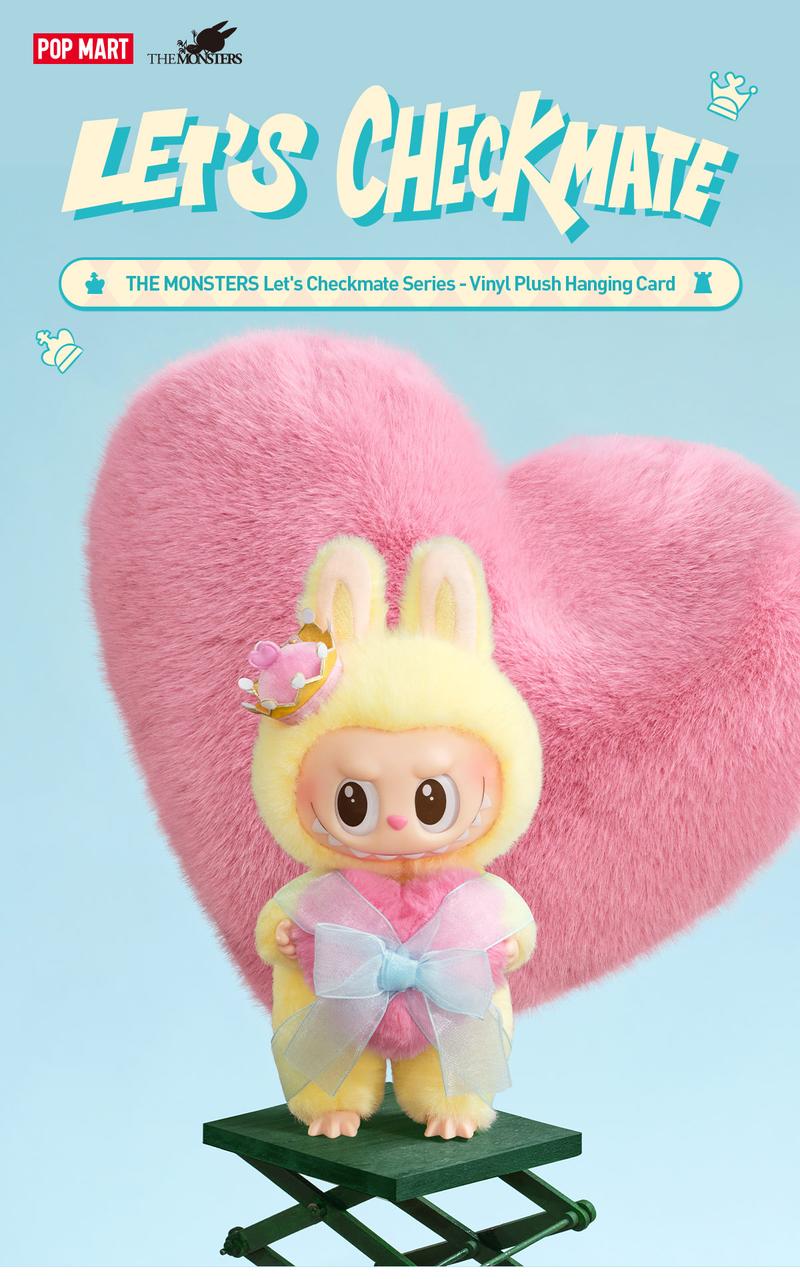 POP MART THE MONSTERS Let's Checkmate Series-Vinyl Plush Hanging Card, Labubu Collectible Toys, Valentine’s Day Gifts