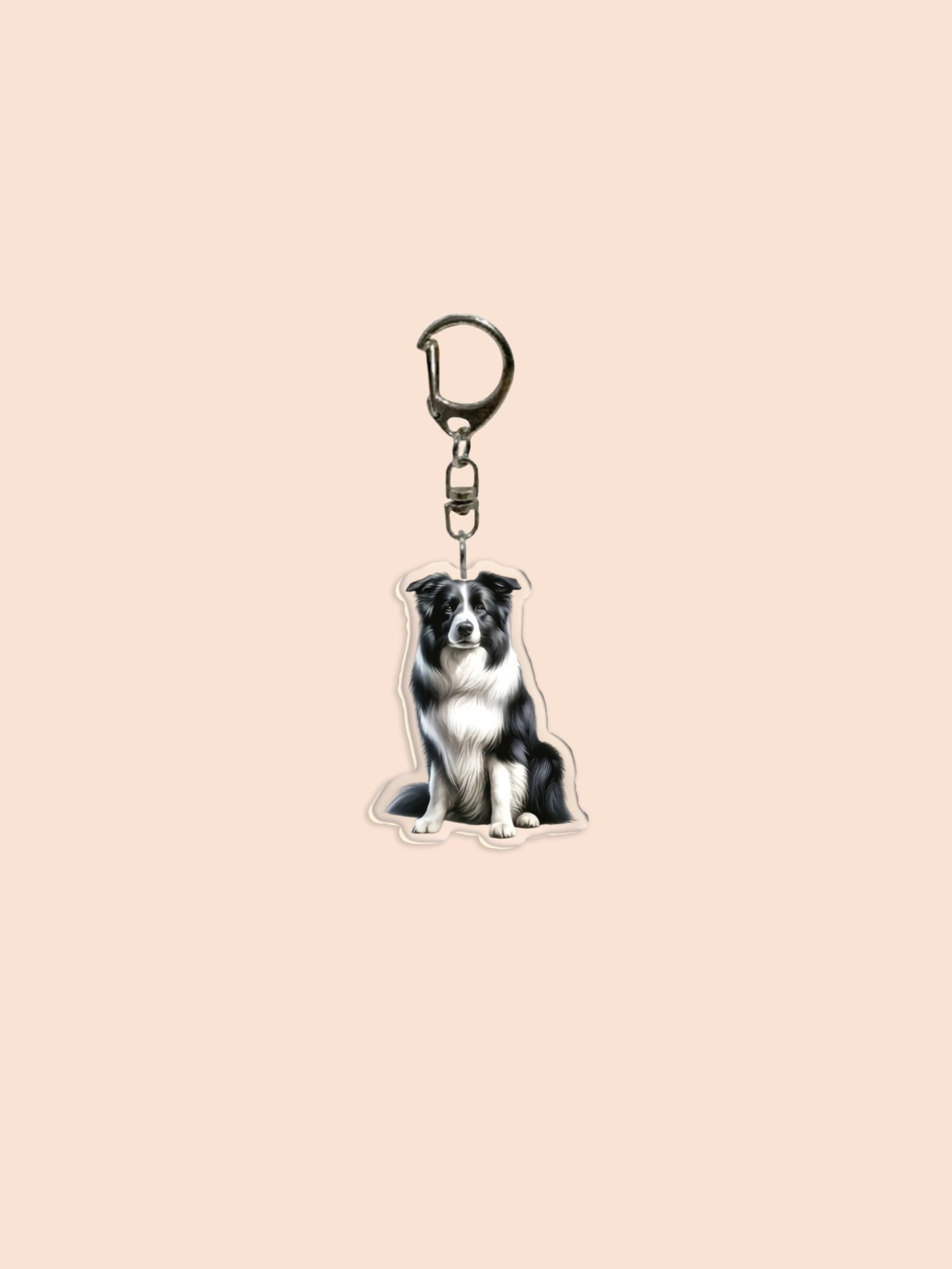 2D Acrylic Cute Tibetan Mastiff Keychain, Durable High-Quality Acrylic Bag Charm, Puppy Design, Pet Gift, Dog Wallet Pendant, Animal Necklace
