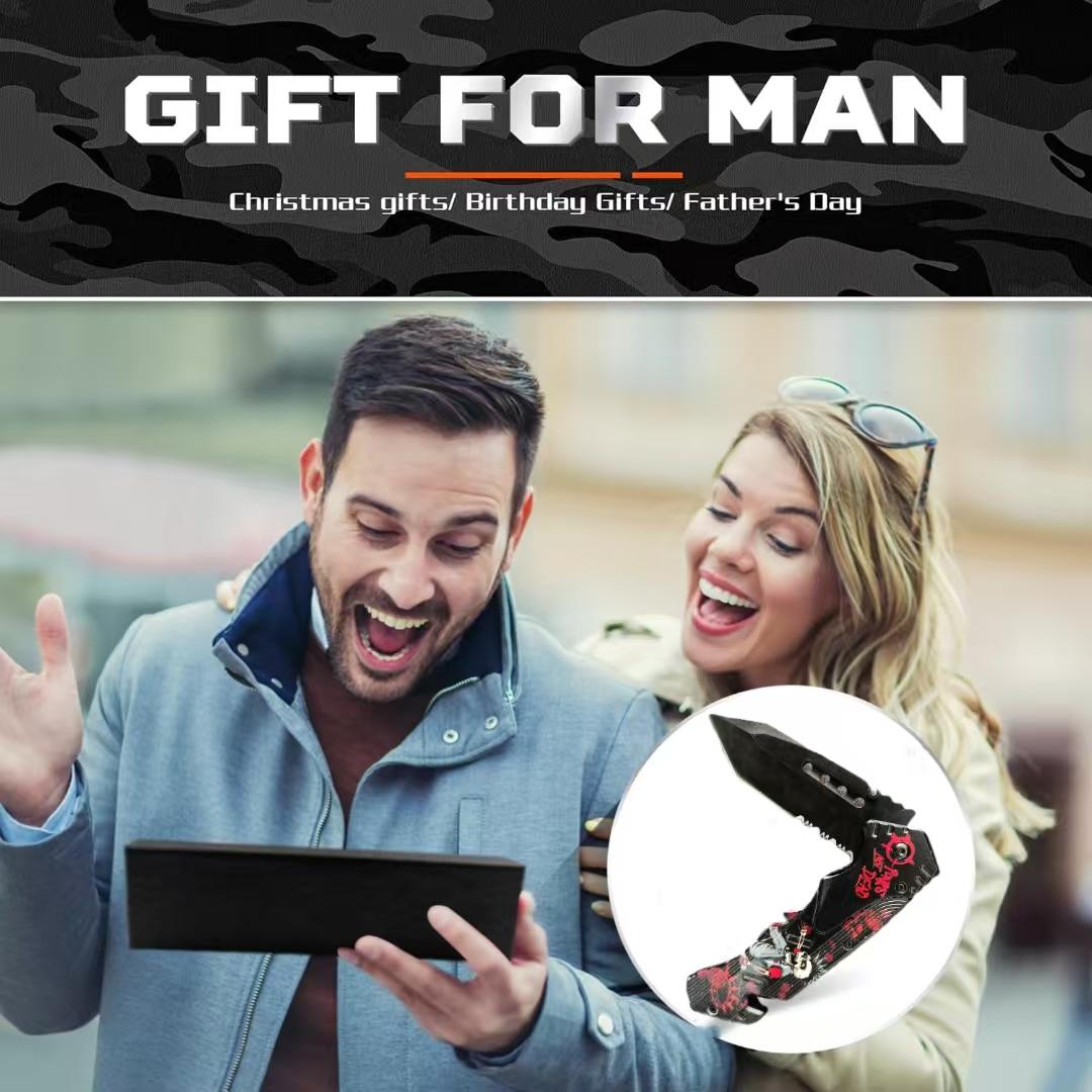 Multifunctional Folding knife knife tool accessories portable stainless steel knife,fruit knife high hardness outdoor Christmas Halloween Brithday gift For men