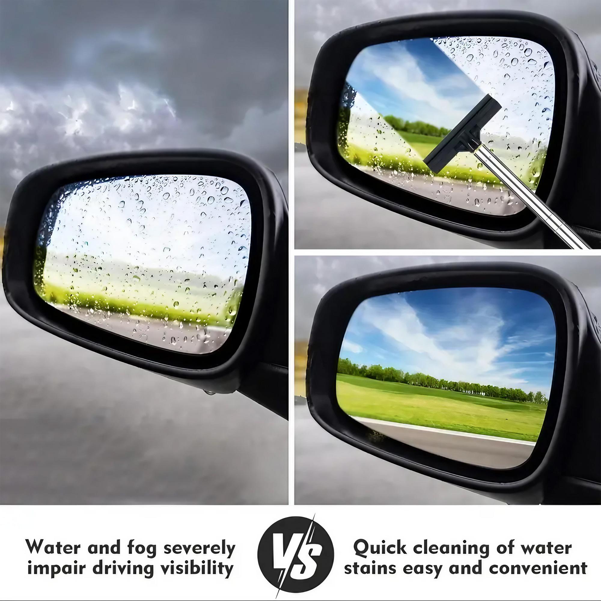 Manual Windshield Cleaning Wiper Portable Telescopic Car Glass Scraper Anti-Fog Water Remover Anti-Slip Emergency Driving Window Tool