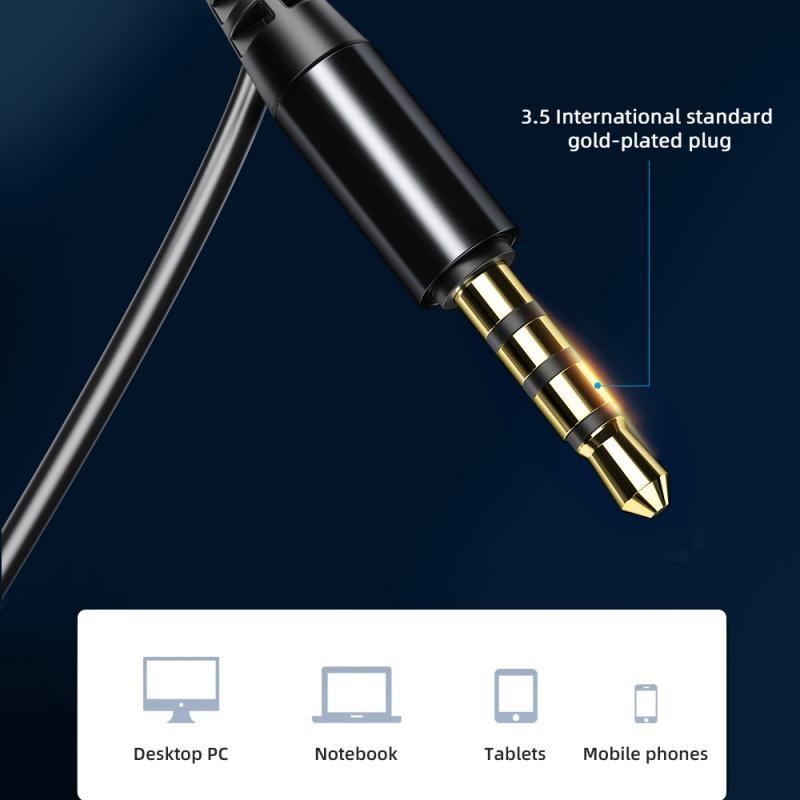 Sprise M15 Wired Earphones, 3.5mm Earbuds with Mic, 6D Surround Bass, HiFi Sound Quality, Gaming & Sports Headphones