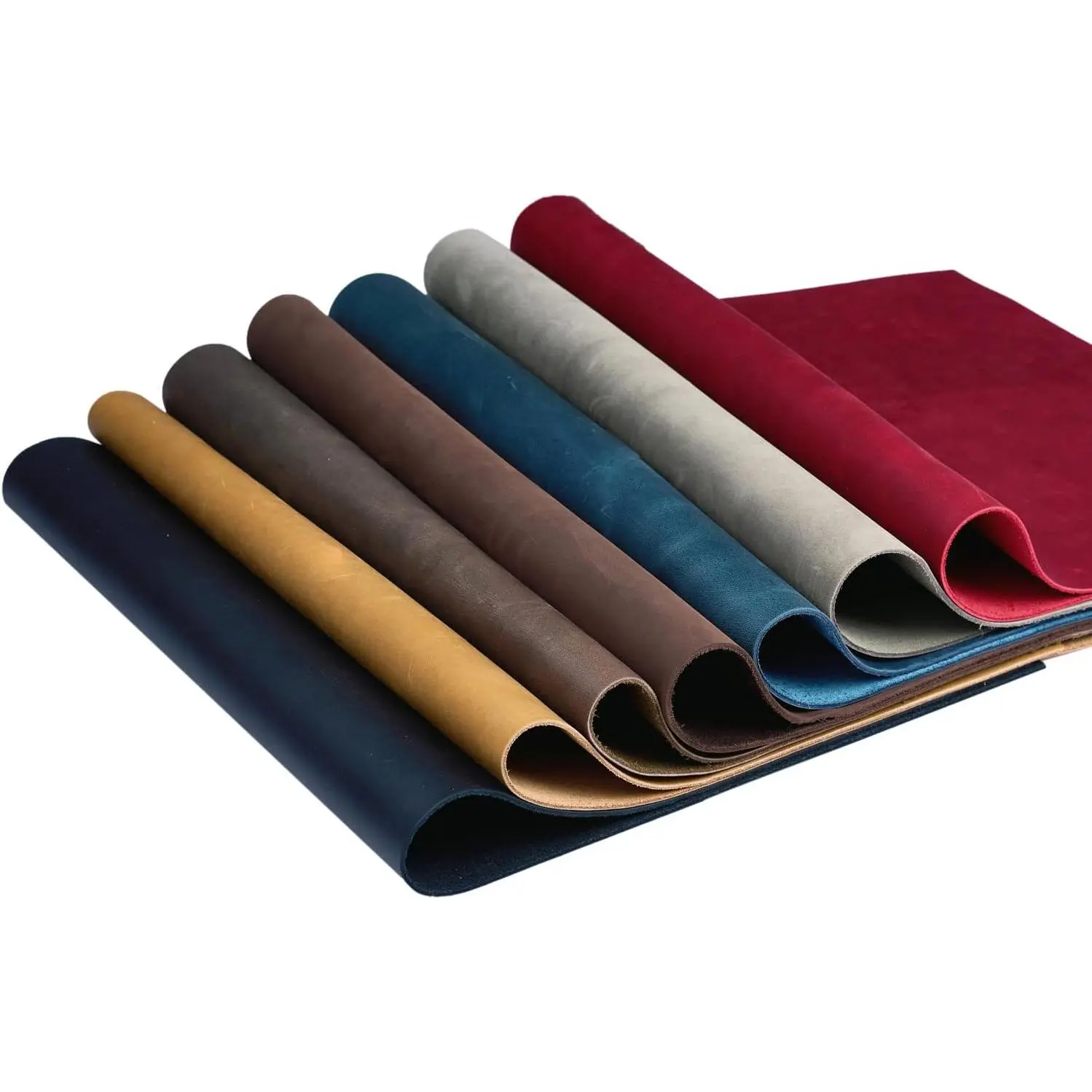 5 count/lot Genuine Crazy Horse Cowhide Tooling Leather Sheets Square Size 6 * 12cm 1.8-2.1mm Thick Full Grain Leather Pieces Material Supplies for Crafts Wallet  Sewing Hobby Workshop