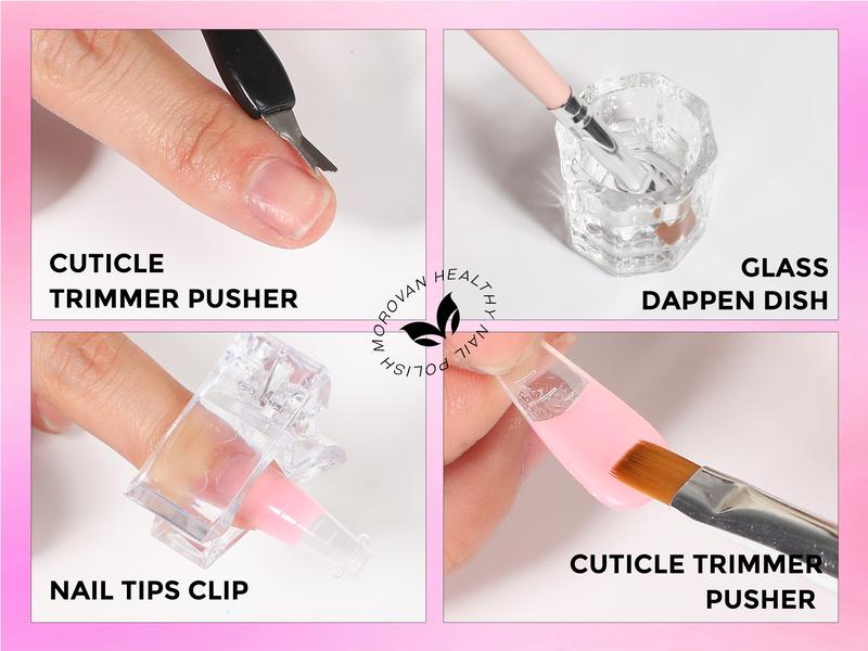 Morovan Poly Gel Nail Kit: with 5 Colors and UV Lamp Poly Gel Starter Kit With Slip Solution Base Coat and Top Coat Nail Extension Gel Morovan Poly Gel Nail Kit: with 5 Colors and UV Lamp Poly Gel Starter Kit With Slip Solution Base Coat and Top Coat Nail Extension Gel