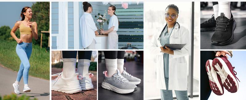 KOLILI Women's Wide Toe Box Shoes with Arch Support Laces All Seasons Breathable Cushioned Walking Sneakers for Running Fitness and Walking KOLILI Women's Wide Toe Box Shoes with Arch Support Laces All Seasons Breathable Cushioned Walking Sneakers for Running Fitness and Walking