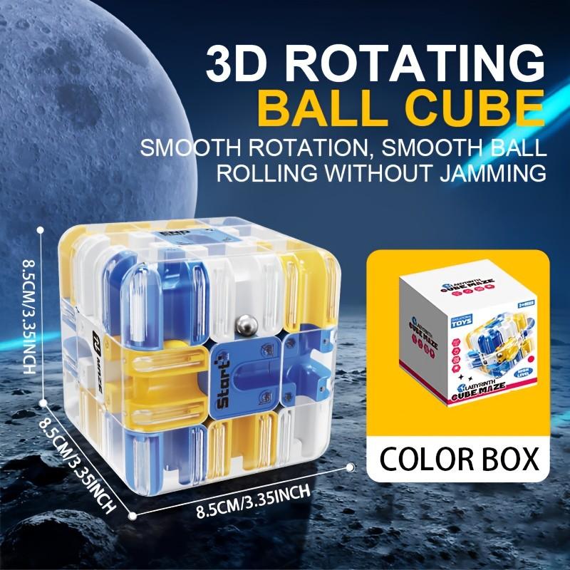 3D Roller Maze Rubik's Cube Three-Step Competition Pk Logic Thinking Toy, Children Stress Relief Training, Educational Puzzle Game