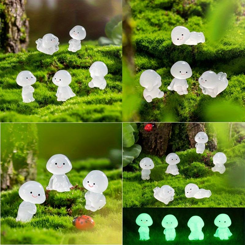 6 Piece Glow-In-The-Dark Resin Magical Fairy Figurines, UV Activated Glowing Mini Fantasy Figures, Expressive Eyes, Durable Collectible Decorations
