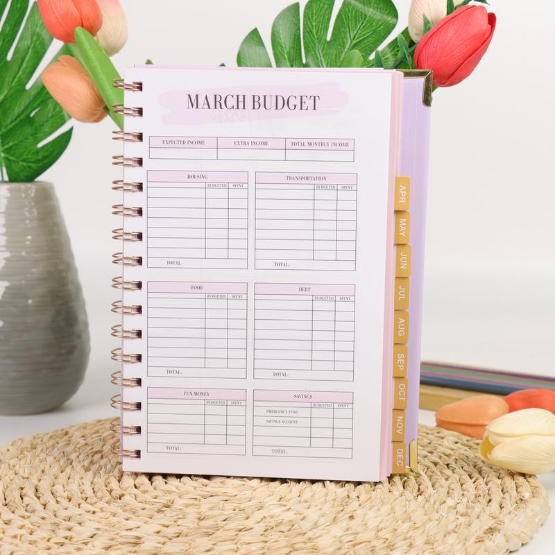 2026 Soft Lavender All-in-One Planner: Elegant Spiral-Bound Organizer with Luxe Gold Accents – Complete with Yearly Overviews, Monthly Spreads, Weekly Breakdowns & Daily Pages to Keep Your Life Organized in Understated Style