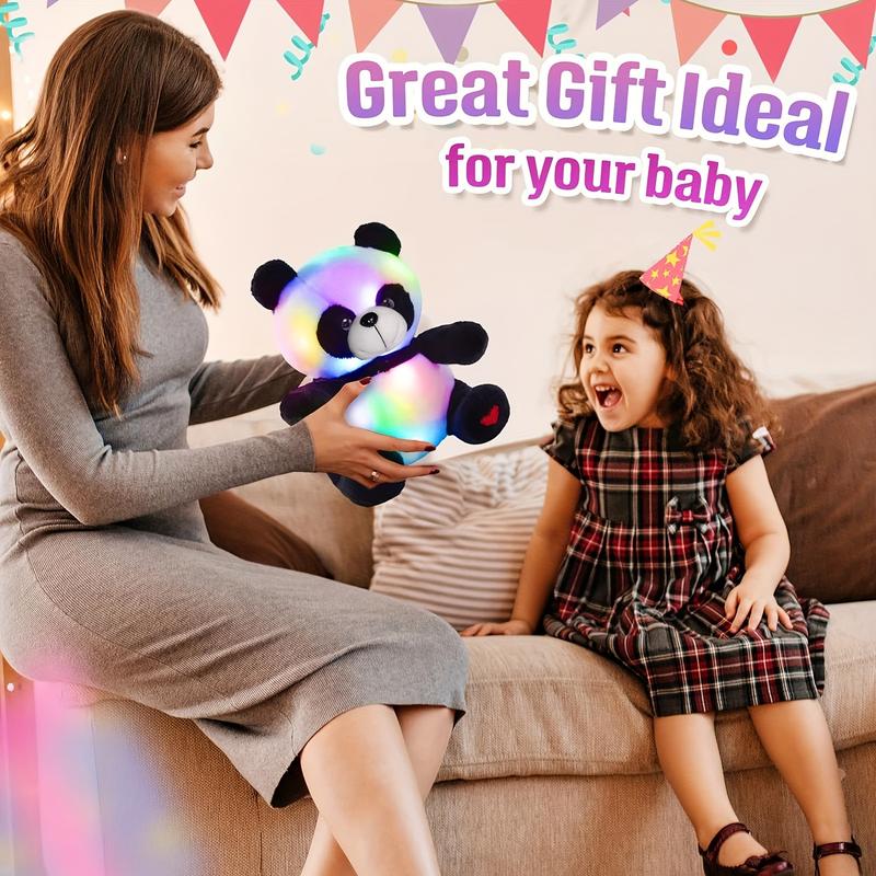 Glow-In-The-Dark Luminous Panda Plush Toy, Soft Stuffed Animal, Huggable Stuffed Animal, Perfect Birthday Gift & Room Decor for Kids, Ideal for Halloween & Christmas