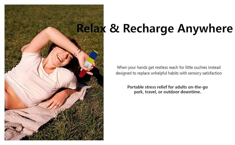 1 Pcs Little Ouchies Spiky Sensory Fidget Toy for Adults – 5-in-1 Pain Stim Tool with Clicker, Spinner, Slider, Roller & Spiky Grip, Stress & Anxiety Relief, Portable Keychain