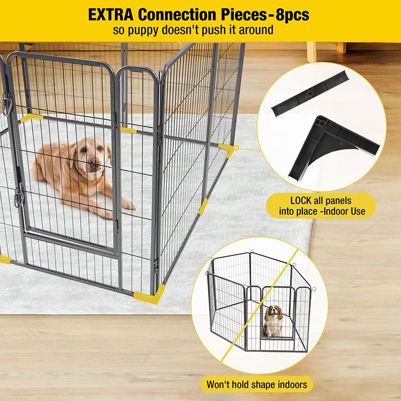 Aivituvin-AIR50 Medium Dog Exercise Pen | Outdoor&Indoor Portable Pet Puppy Playpen