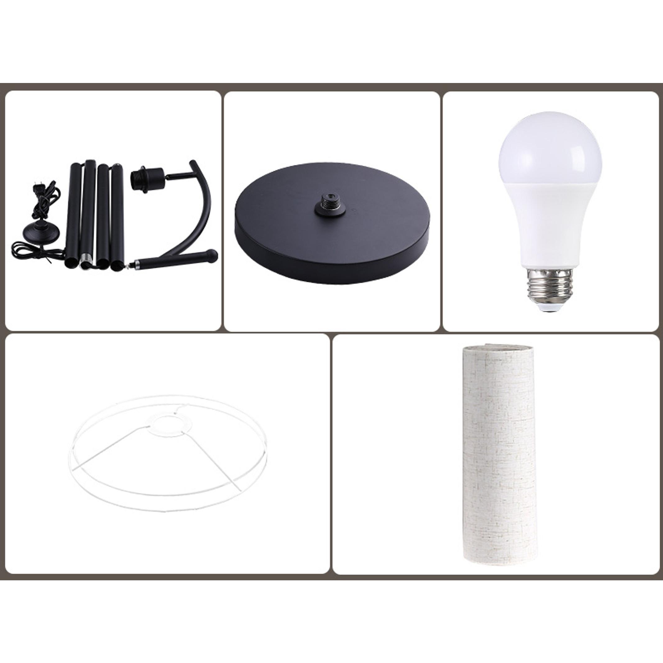 Arc Floor Lamp,Modern Floor Lamp with 3 Color Temperatures Bulb,Metal Standing Lamps with Adjustable Hanging Lampshade,Tall Floor Lamps for Living Room (Black) Arc Floor Lamp,Modern Floor Lamp with 3 Color Temperatures Bulb,Metal Standing Lamps with Adjustable Hanging Lampshade,Tall Floor Lamps for Living Room (Black)