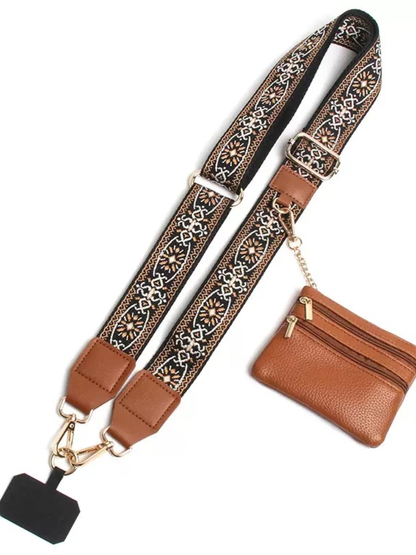 Retro ethnic pattern, adjustable, can be used as mobile phone straps, bag straps, crossbody model mobile phone straps with wallet, bag straps, zipper bags, crossbody straps with wallets, Mother's Day gifts, birthday gifts, Versatile Strap
