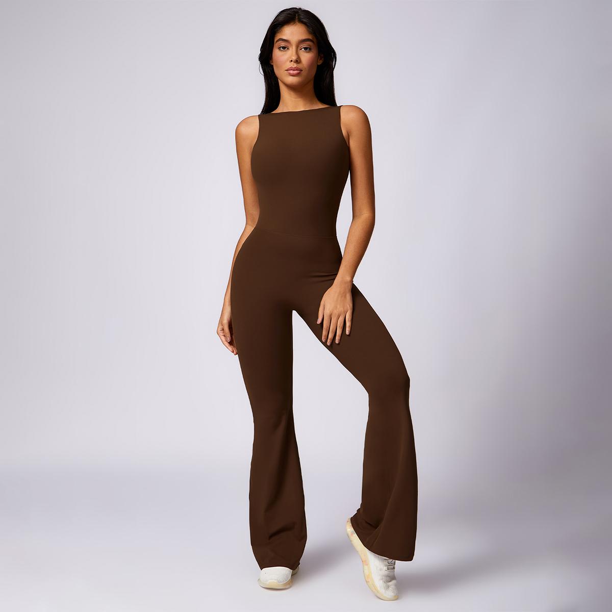 MASKERT Women's Sleeveless Sports Jumpsuit Butt Lifting Tummy Control Activewear for Yoga & Workout SpringStatements