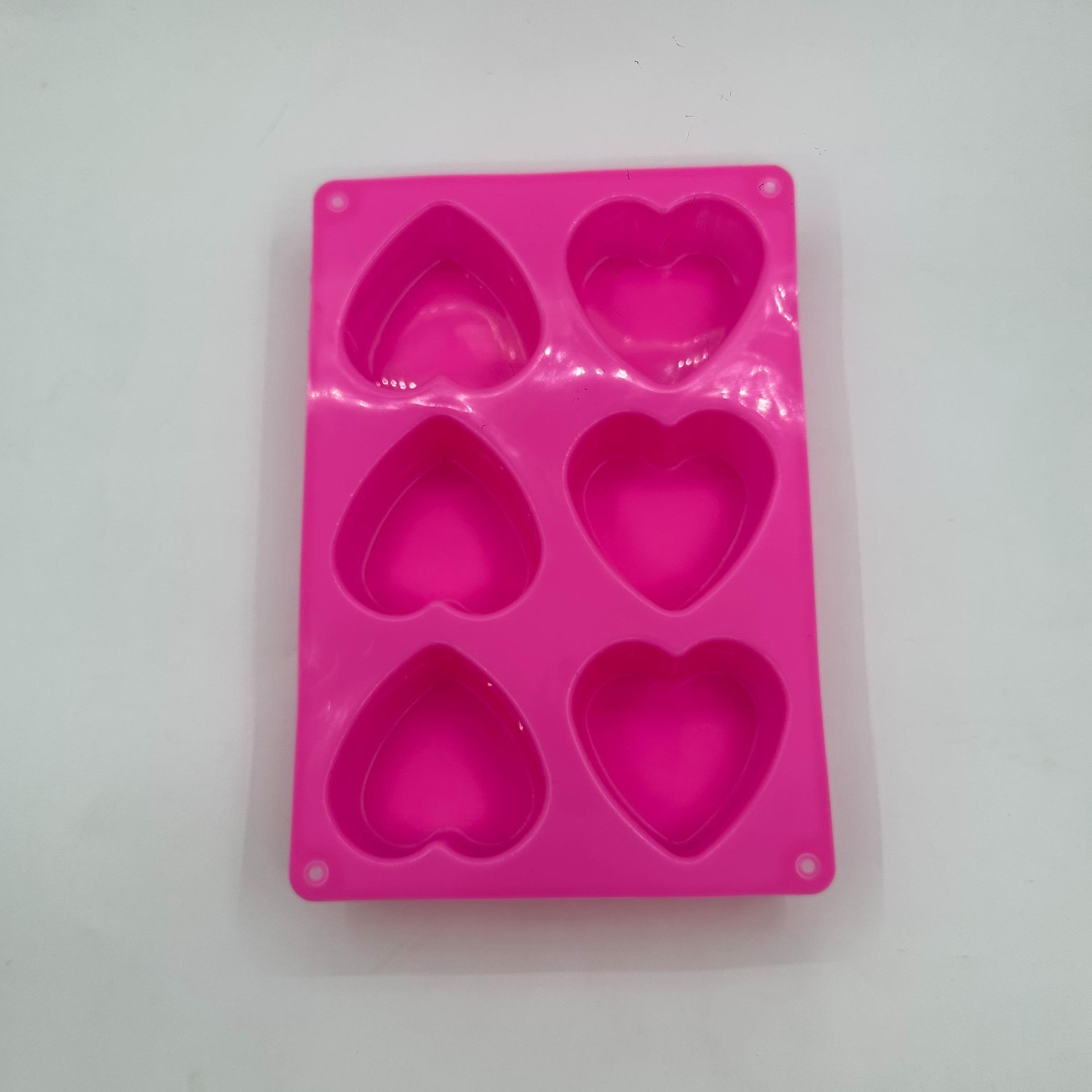 Heart Shaped Silicone Chocolate Mold, Cake Mold, DIY Soap Mousse Mold, Valentine's Day Chocolate Mold, Jelly Pudding Mold, Candle Mold