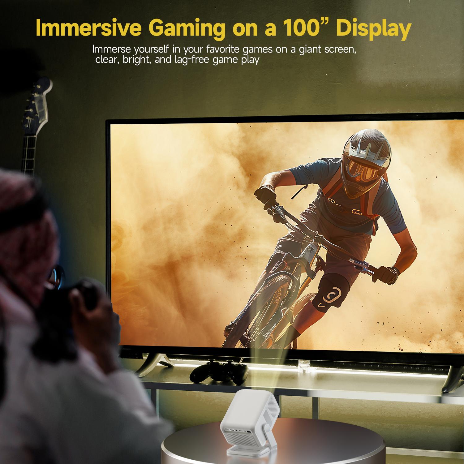 Magcubic Auto Focus HY310X Projector 420ANSI 4K Supported Full HD 1080P Android 11 Built-in 5W Speaker BT5.2 Auto Vertical Keystone for Outdoor Theater Stand Mini Portable Projector