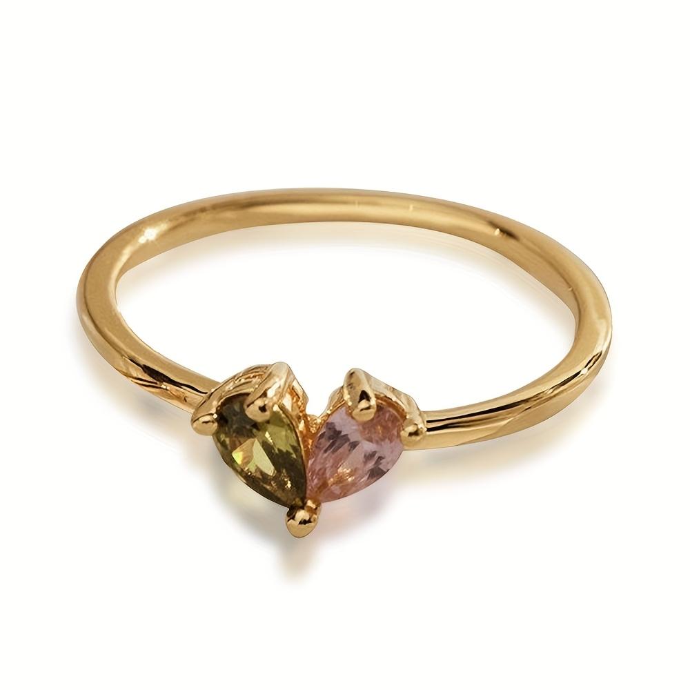 1pc Classic Fashion Women's Personalized Custom Heart-Shaped Birthstone Ring, Mother's Jewelry Valentine's Day Gift, Can Be Inlaid with Synthetic Cubic Synthetic Zirconia for Birthdays, Suitable for Daily Wear and Gifting, Birthday Gift, Christmas