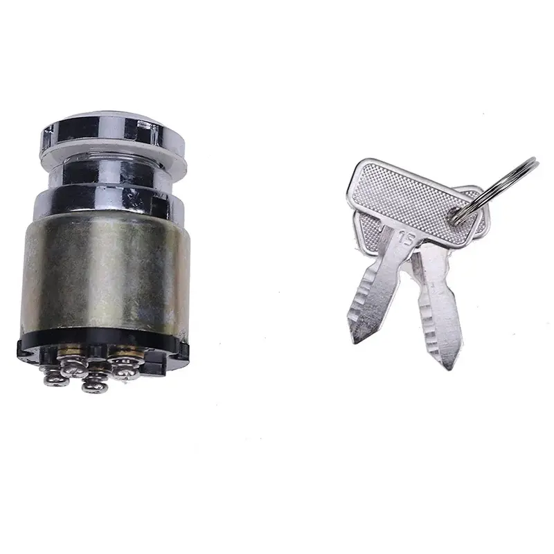 FridayParts Keyed Ignition Switch with 2 Keys, Part No. 1012415, Compatible with Club Car DS Gas Golf Cart (1983.5-1995)