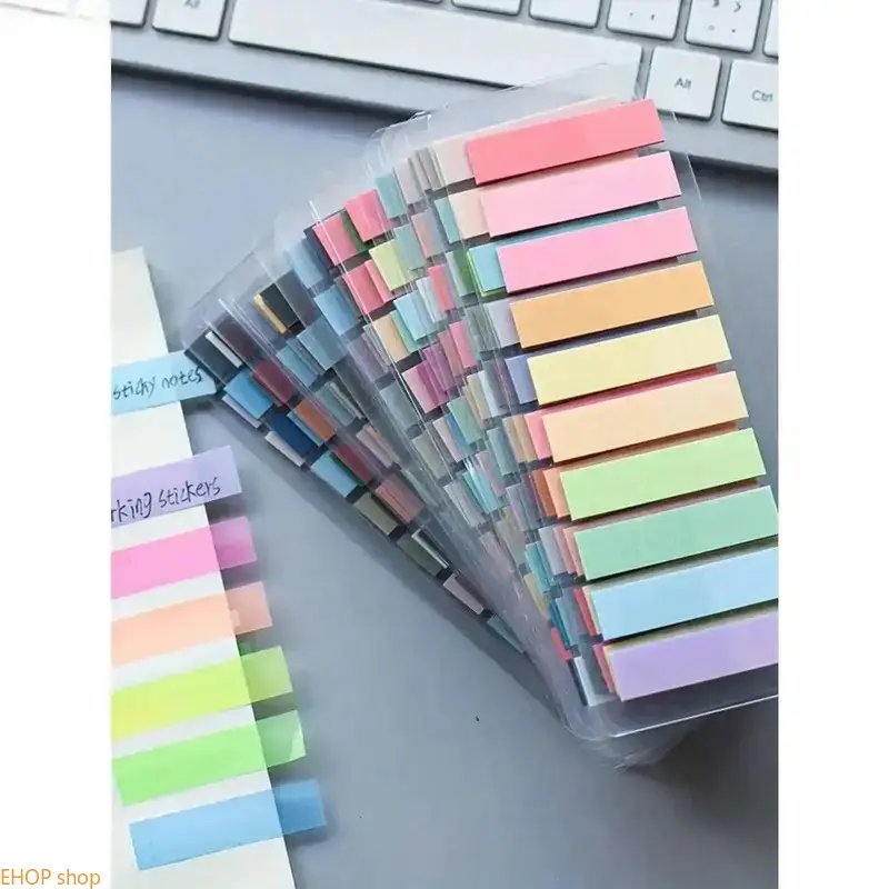 Transparent Sticky Index Tabs, 600/1200PCS Multicolor Morandi Color-Coded Self-Adhesive Page Labels, Reusable Book Marking Flags for All Ages, Back to School All-In-2 Stationery, Office Desk Organizer Accessories (Camping & Hiking Hammock Accessory)