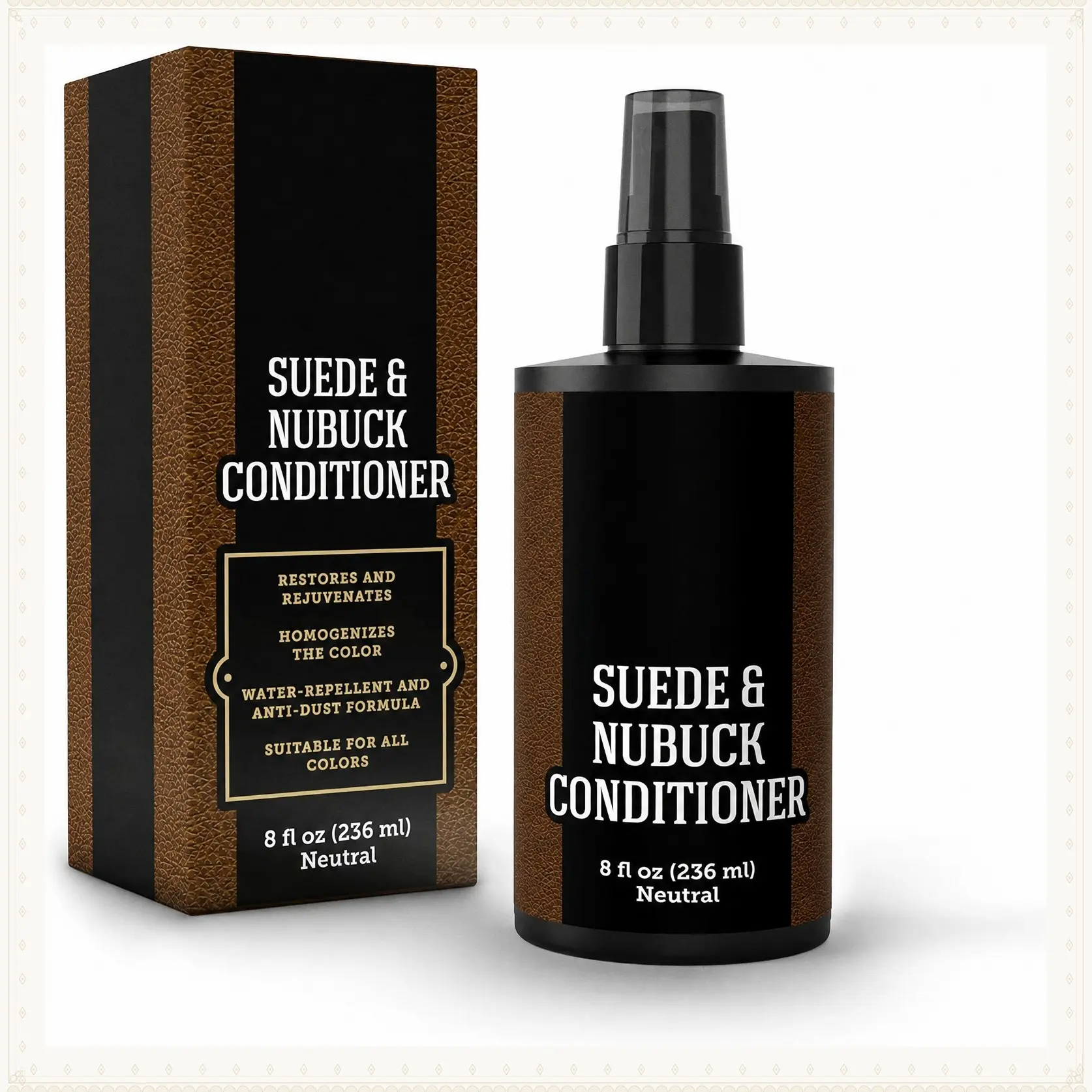 Suede & Nubuck Conditioner, Renovator & Protector, 8 fl oz | Bring Back the Look You Love, Help Reduce the Appearance of Wear, Protect Against Rain, Mud, Dust & Everyday ExposureGift