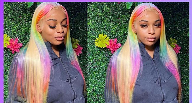 Tuneful 613 Blonde Body Wave Wig 13x6 Lace Front Wig P4/27 Ombre Pre Plucked Lace Frontal Human Hair Wig 99J HD Transparent Lace Front Wig For Black Women 40 inch Colored Hair Wigs